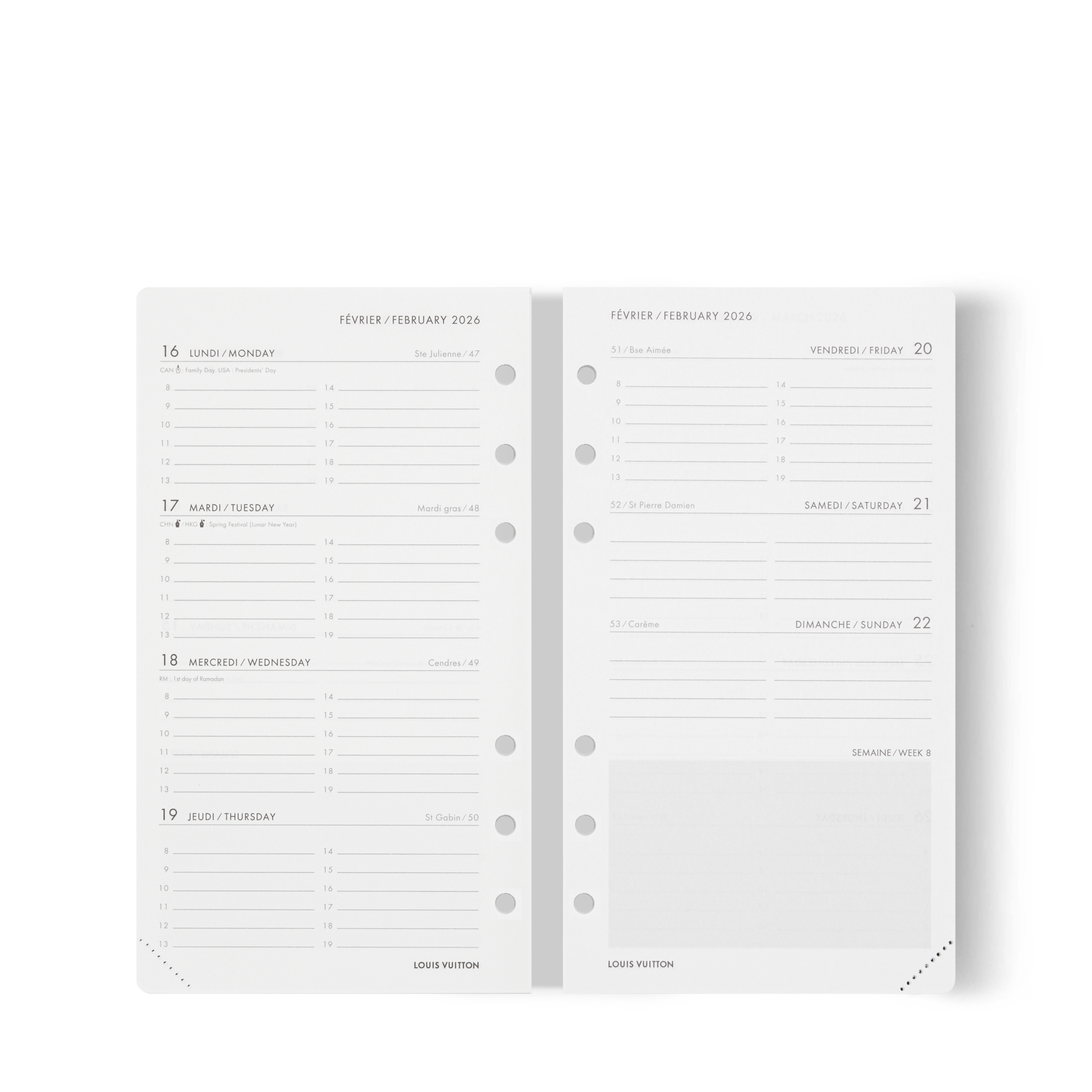 Louis Vuitton Agenda PM 2026 ダイアリーリフィル Louis Vuitton Agenda PM 2026 ダイアリーリフィル Office Agenda